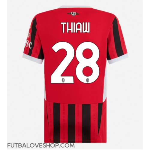 Dres AC Milan Malick Thiaw #28 Domáci pre Ženy 2024-25 Krátky Rukáv